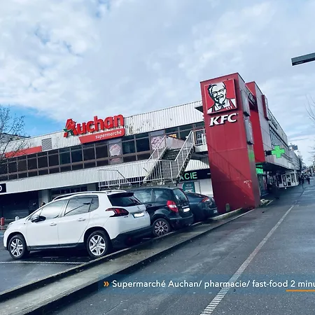 Parisien Neuf, Moderne Avec Grande Salon, 2 Chambres, 4 Lits, Parking Gratuit, 15min De Paris Et 13 Min Aeroport Orly Vitry-sur-Seine